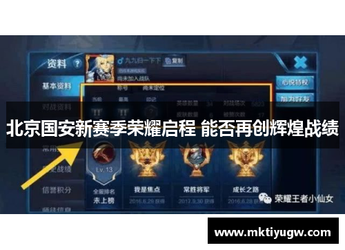 北京国安新赛季荣耀启程 能否再创辉煌战绩
